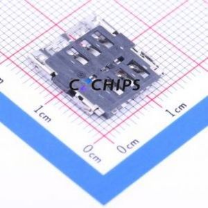 788000001 SIM Card Connector SMD Connector Flip Cover Type Micro SIM Card Card Holder 1.5mm - Product Image 2