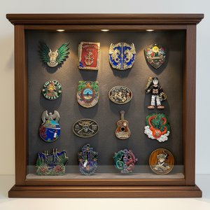 Moneda Conmemorativa de Metal Personalizada con Número de Serie Grabado con Láser, Aleación de Zinc, Esmalte Suave, para Homenaje - Product Image 3