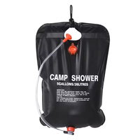 Ensemble de sac de douche portable écologique avec interrupteur marche-arrêt pour les aventures en plein air et le camping