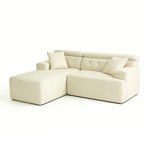 Sofá Cama Vintage de Dos Plazas, Compacto y Plegable, Nuevo Modelo para Apartamentos Pequeños, Sala de Estar o Dormitorio, Sofá Modular de Esponja de Doble Uso - Product Image 1
