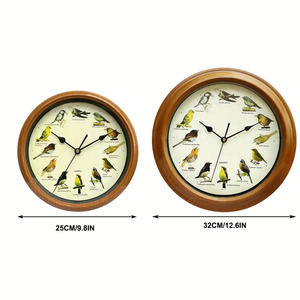 Factory Direct Hot Sale 10 Inch Round Wall Clock <strong>Cuckoo</strong> Bird <strong>Call</strong> With Music Modern Vintage Quartz Design For Living Room Needle - Product Image 5