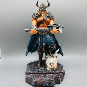 Gran vikingo General hacha de batalla soporte para teléfono móvil WJB26 WJB27 resina vikingo espada ornamento vikingo Guerrero figuritas - Product Image 2