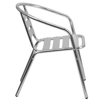 Ensemble de 4 chaises de jardin en aluminium empilables, meubles d'extérieur, salle à manger, vente en gros, bon marché, livraison gratuite