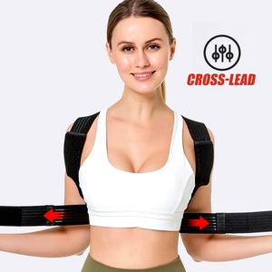 Korektor postur tubuh pria dan wanita, korektor postur tubuh pria dan wanita, pelurus punggung nyaman dapat disesuaikan untuk pereda nyeri tulang belakang tulang selangka bahu dan leher - Product Image 6
