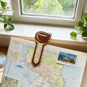 YY Coffee Cup Shaped PU Leather Book Marks for Reading Book Page Marker Clip New Style Cute Corner <b>Bookmark</b> for GIfts - Product Image 1