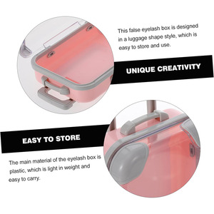 Pousser et tirer <span class=keywords><strong>valise</strong></span> étui à cils emballage de cils <span class=keywords><strong>valise</strong></span> boîte à cils étui à bagages cils fait à la main en gros marque privée - Product Image 6