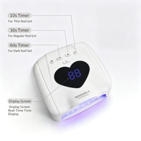 Lampe à ongles 2-en-1 pour un seul doigt ou un seul orteil, séchoir à gel rapide pour toute la main, lampe LED à séchage rapide avec capteur automatique, double lampe
