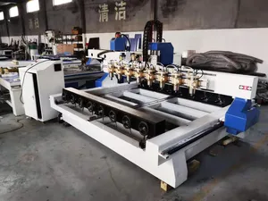 China Shandong Multi Head CA-1225 Rotary 4 Achsen 3d Holz Cnc Router Maschine und 8 Köpfe Holz bearbeitung cnc Router