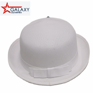 Cappello da sole da donna classico senza tempo cappello bianco in rete bianca cappello da sole Derby <span class=keywords><strong>bombetta</strong></span> uniforme - Product Image 3