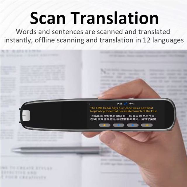 2026 Amazo ChatGPT Pen Integration Voice AI Dictionary Scanner Multi-Translator Students Android Smart Translator IPS 2.99 Color