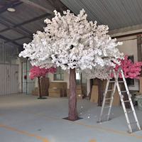 Dekorasi Latar Belakang Pernikahan Pohon Sakura Putih Buatan, Ukuran Dapat Disesuaikan, Pohon Sakura Putih