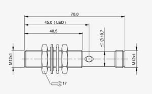 Sensor de Proximidad Inductivo MT-BALLUFF BES 516-325-G-S4-L M12 de Montaje Empotrado PNP Normalmente Abierto, Posición Industrial BES03AR - Product Image 3