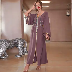 low MOQ Hot Sell Abaya Women Muslim Dress Turkey Dubai arab ethnic islamic clothing long sleeve print abaya women muslim dress