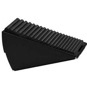 Butée de porte robuste réglable en hauteur avec ressort, cale de retenue de porte arrière antidérapante pour la maison et le bureau - Product Image 1