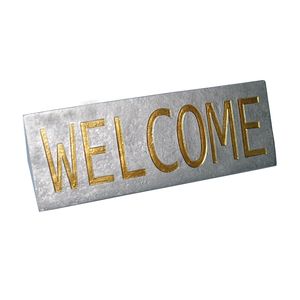 Decoración del hogar, efecto de Metal, letras doradas, letreros de resina, este es nuestro lugar, bloque de palabras de poliresina, decoración de mesa - Product Image 2