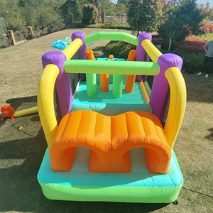 Château gonflable portable pour enfants avec toboggan, structure <span class=keywords><strong>de</strong></span> saut, jouet sportif d'intérieur, écologique, tissu Oxford 420D+840D - Product Image 2