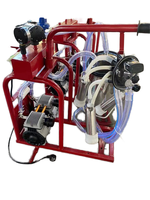 SS 304 25 L seau/réservoir grappe chèvre et vache portable électrique pompe à vide sans huile machine à traire unique