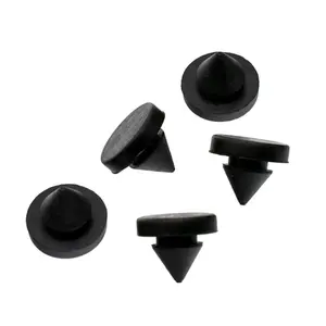 good market Black high-temperature resistant silicone rubber plug hole buckle type anti-collision foot grain stopper