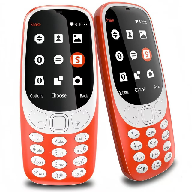 Unlocked 2G GSM Iconic 3310 Feature Phone - 2.4" Color Screen, Dual SIM, Long Standby, Snake Game, Durable Classic Mobile 2023