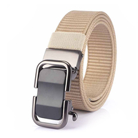 Ceinture en nylon de mode avec boucle automatique rectangulaire pour la ceinture de loisirs d'affaires Simple Joker Belt Wholesale