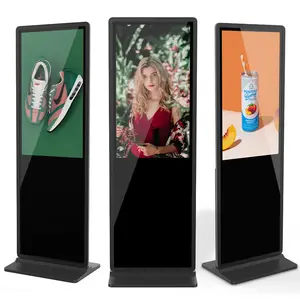 43 55 Zoll Boden stehend LCD-Werbung Spielgeräte Digital Signage Werbung Kiosk Touchscreen