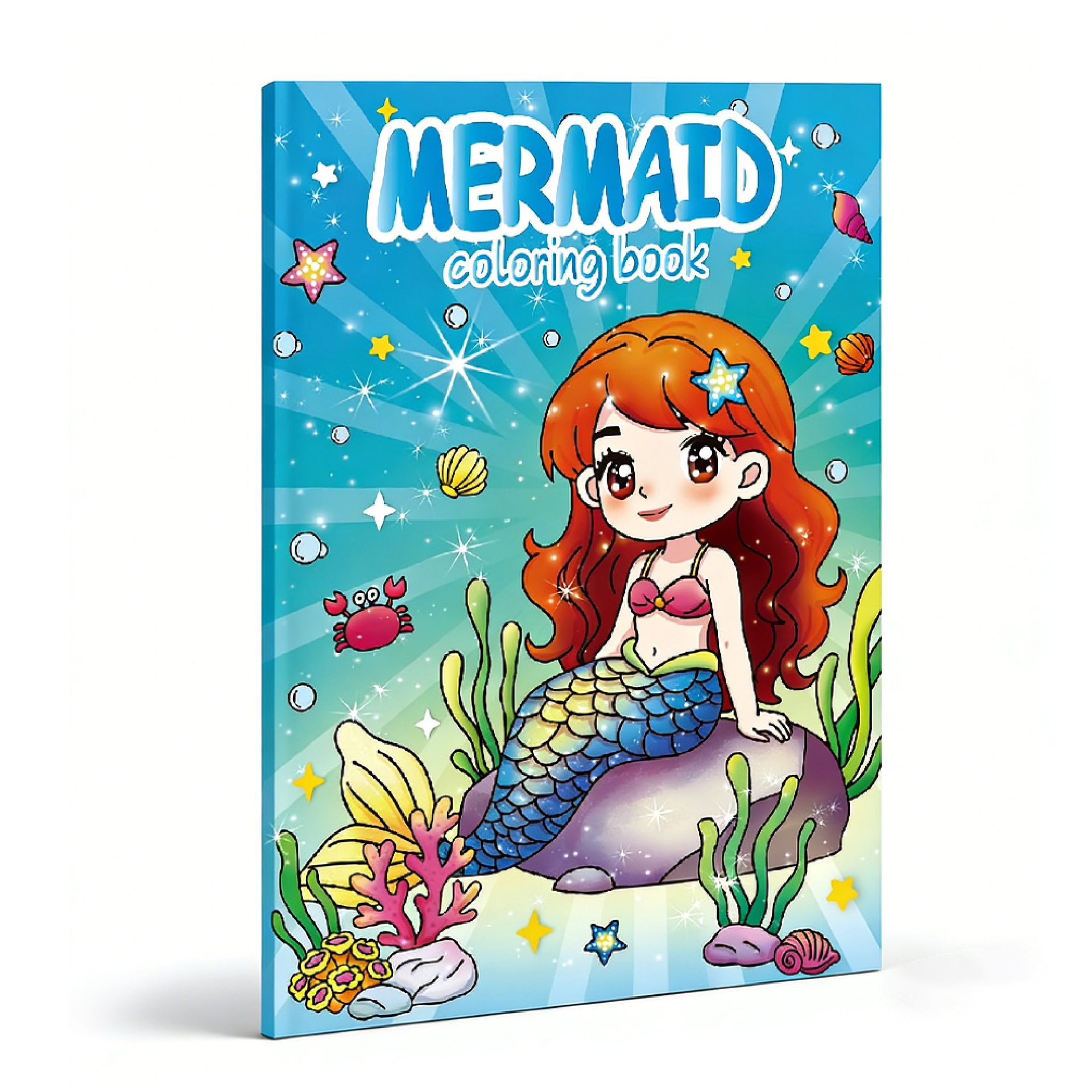 Ts21-mermaid flash coloring book