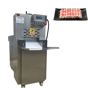 Machine à trancher automatique CNC professionnelle pour viande de mouton congelée avec 1/2/4/6 lames pour la découpe de rouleaux de bœuf dans les boucheries - Product Image 1