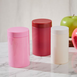 Récipient en plastique mat mince et haut, gain de place, multi-usages, hermétique, durable, pour vitamines, produits de santé, médicaments - Product Image 4