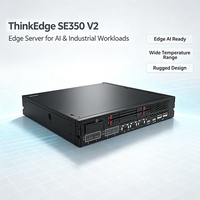 Serveur Edge ThinkEdge SE350 V2 en Stock à Bon Prix avec AMD EPYC 8024PN 8C 2.05GHz 80W 1U Rack Server 16GB 256GB