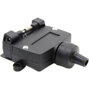 Conector de Enchufe Plano de 7 Pines para Remolque, Impermeable, Montaje Lateral Manual, Adaptador para Caravana, Accesorios Exteriores para RV - Product Image 3