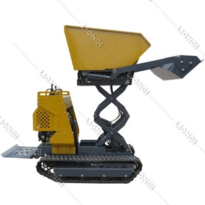 CE EPA China cingolato carriola da giardino <span class=keywords><strong>ribaltabile</strong></span> 4 ruote motrici caricatore frontale per uso domestico 800kg Mini <span class=keywords><strong>ribaltabile</strong></span> con secchio - Product Image 3