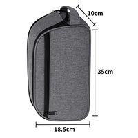 Grande sacoche de voyage double couche en polyester avec poignée pour le rangement d'équipements CPAP