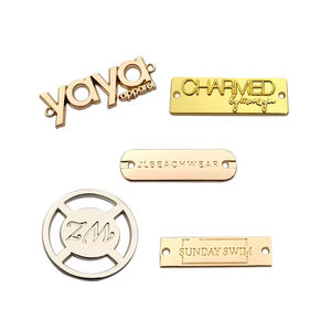 उच्च गुणवत्ता वाले जस्ता मिश्र धातु लोगो लेबल परिधान के लिए कस्टम कपड़े धातु टैग - Product Image 4