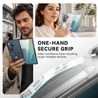 Coque de luxe pliable avec support vertical intégré, protection de charnière en TPU et dragonne en silicone pour Samsung Galaxy Z Fold 8 Ultra