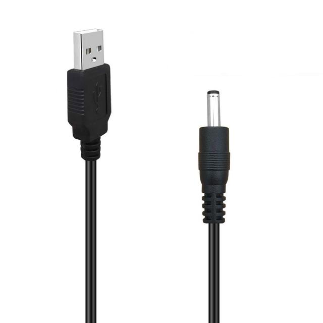 USB to 3.5mm Cable, 5V Direct Current Power Cord USB to 3.5mm X 1.35mm Male Jack Plug Adapter Connector Charging Cable