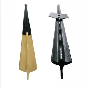 Poteau de clôture de jardin vert <span class=keywords><strong>en</strong></span> métal enduit antirouille, piquet de support de clôture de jardin fixe - Product Image 6