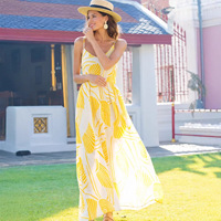 Robe longue bohème en mousseline pour femme - Collection été 2026 - Robe femme taille haute très tendance - Robe nuisette rafraîchissante