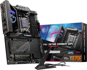Cho MSI MPG x870e Carbon Wifi chơi game Bo mạch chủ mới AM5 <span class=keywords><strong>DDR5</strong></span> PCIe 5.0 m. 2 Gen5 SATA 6 Gb/giây ATX cho <span class=keywords><strong>AMD</strong></span> 9000/8000/7000 Series 256 - Product Image 1