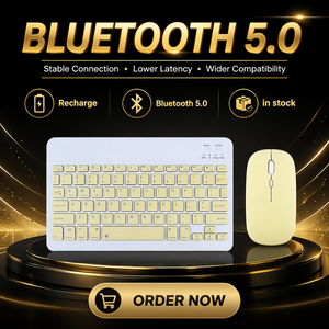 Wholesale <b>Bluetooth</b> Wireless Keyboard and <b>Mouse</b> Combo Rechargeable Slim Office Kit Teclado Tastatur Clavier Tastiera - Product Image 1