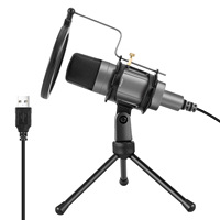 G-mark — ensemble de microphone à condensateur USB, alimentation directe d'usine, nouveau, enregistrement, direct, karaoké, bureau