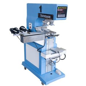 เครื่องพิมพ์แพดสองสีแบบอัตโนมัติ ใช้ลม ควบคุมด้วยไมโครคอมพิวเตอร์ พร้อมถ้วยหมึกแบบปิด สำหรับพิมพ์ฉลากผ้าและหลอด พร้อมชิ้นส่วนแกนเครื่องยนต์ - Product Image 6