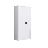 Muebles Comerciales al por Mayor, Gabinete Metálico con Puerta Abatible, Archivador de Acero con Cerradura de Seguridad para Oficina y Hogar
