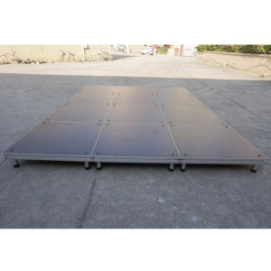 Escenario Portátil Modular de Aluminio Ligero de 4x8 pies para Exteriores, Superficie Antideslizante, Fácil Montaje, Certificado CE, Aprobado por TUV - Product Image 2