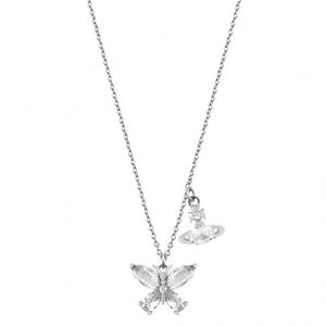 Nouvelle Collection Printemps-Été : Collier Tendance Reine Mère, Papillon Diamant Rose, Saturne Élégante, Chaîne de Clavicule Douce Vivienne pour Femme - Product Image 5