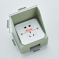 Caja Impermeable para Carga de Vehículos Eléctricos en Exteriores, Panel de Acero Inoxidable con 86 Interruptores y Enchufes, Base Universal de Montaje en Superficie