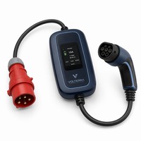 Pengisi Daya AC EV Portabel 11kW 22kW Tipe 2 GB T Unit Pengisian Daya Komersial untuk Parkir dan Armada