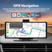 10.26 pouces Portable DVR Player sans fil Carplay Android Auto Navigation écran tactile Carplay moniteur de voiture