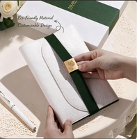 Ensemble cadeau d'entreprise personnalisé avec logo imprimé en sérigraphie, carnet de notes en cuir PU de qualité supérieure, stylo, matériaux multifonctions, Wisteria
