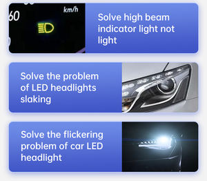 RAYCH Nouveauté Phare LED 60W H1 H4 9004 9012 880 Pilote linéaire avec ventilateur Puissance stable intégrée Pilote intégré Ampoules de phare antibrouillard - Product Image 6