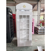 Cabine téléphonique rose et cabine téléphonique blanche, modèle 2026, en promotion